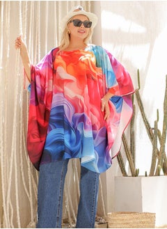 Zmurud Autumn poncho - printed  - Image 3