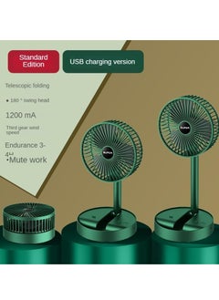 Dazzle Netred Color Running Lamp Desktop Home Fan Usb Charging, Portable Fan With Lamp, 3 Speeds Personal Fan, For Home Dormitory Office Air Circulation Fan (Sky blue), 24060802CX  - Image 2
