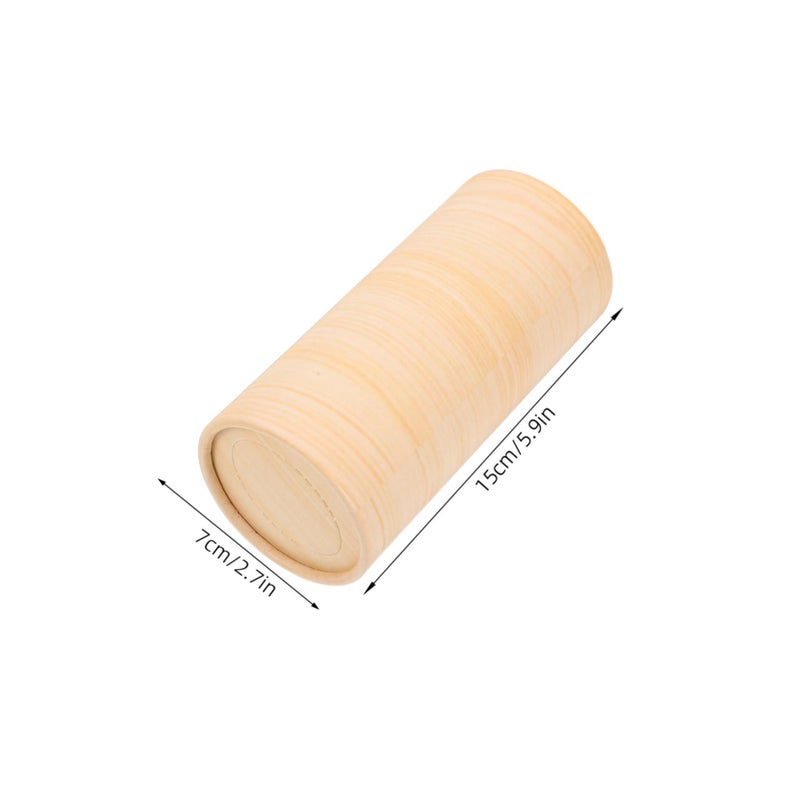 4Pcs Wood Grain Refillable Car Tissue Holder Cylinder For Cup Holders Portable Napkin Box - Image 3