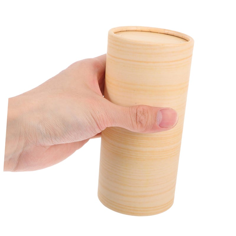 4Pcs Wood Grain Refillable Car Tissue Holder Cylinder For Cup Holders Portable Napkin Box - Image 5