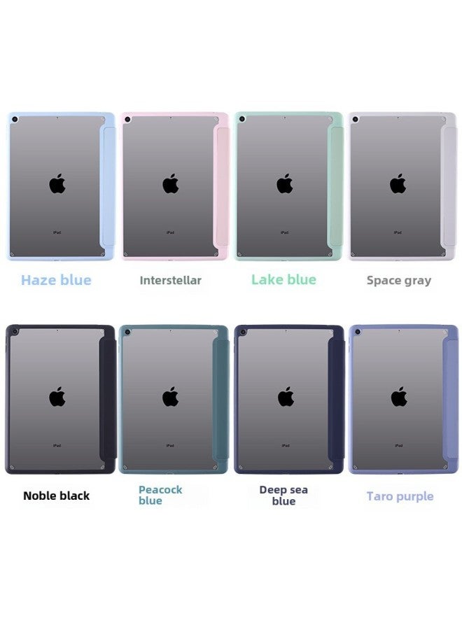 جراب واقٍ مناسب لجهاز iPad 10.9 مع فتحة قلم Pro11 من الأكريليك، جراب صلب من الجلد القابل للطي Pro12.9 - اللون: وردي - الطراز الملائم: Mini6 (8.3 بوصة) (درج القلم على اليمين) - Image 3