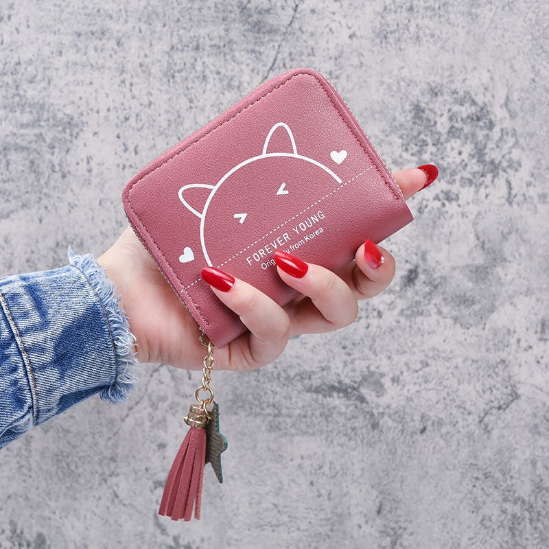 Multifunctional Solid Color PU Leather Wallet, RFID Blocking Design Portable Daily Storage Purse for Cards Cash Coin Business Use - Image 3