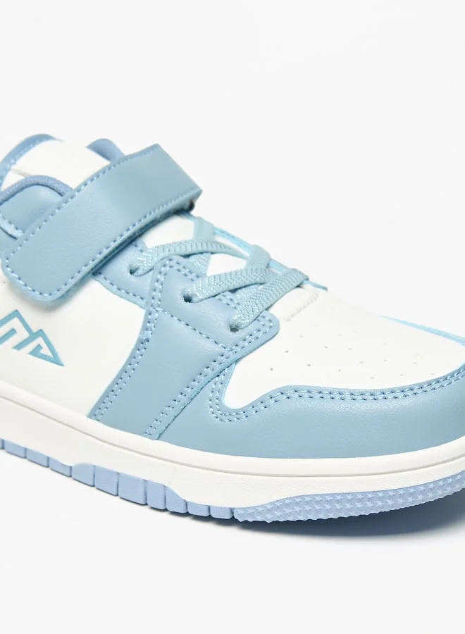 Oaklan by Shoexpress Girls Panelled Sports Shoes With Hook And Loop Closure