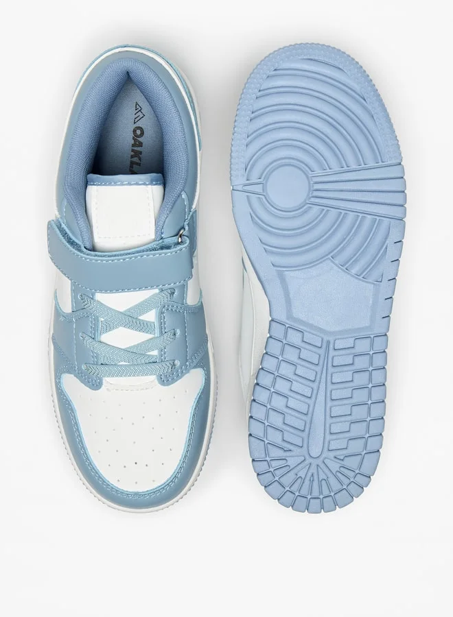 Oaklan by Shoexpress Girls Panelled Sports Shoes With Hook And Loop Closure