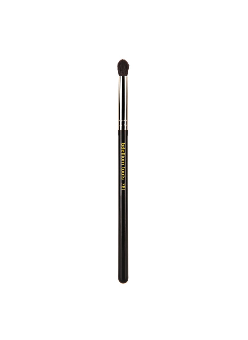 Bdellium Tools Bdellium Tools Professional Makeup Brush - Maestro Series 781 Crease - With Mix of Soft Synthetic & Natural Fibers, For Eye Crease (Black, 1pc) 