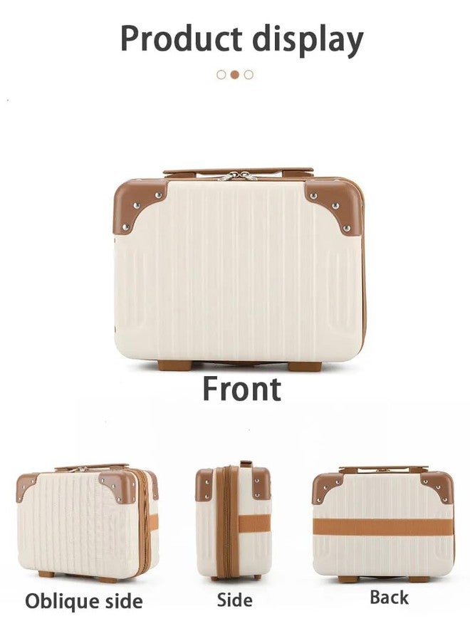 GNEY Vintage ABS+PC Travel Handbag - Lightweight Scratch-Resistant Hard Shell Carry-On Luggage with Handle Strap & Zipper - Women’s Mini Suitcase - Image 4