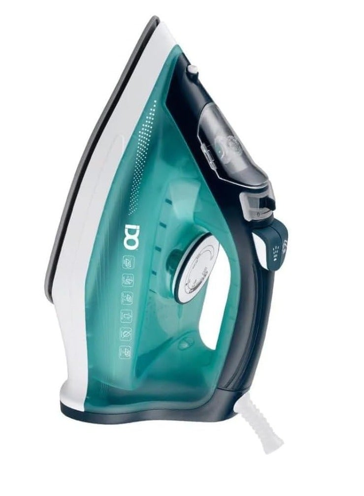 مكواه بخار سيراميك 2200 وات، 320 ملم، مضادة للتنقيط ومضادة للتكلس - SI2200-MGR