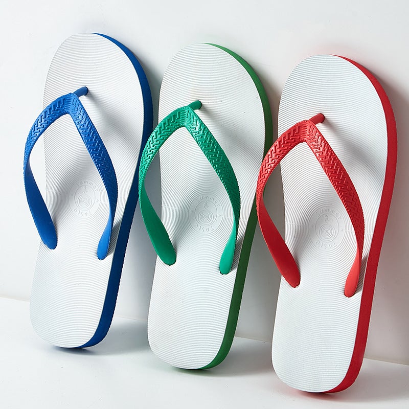 Thai Flip Flops Men'S Summer Non-Slip Sandals Trendy Rubber Indoor And Outdoor Beach Shoes Personality Student - Image 2