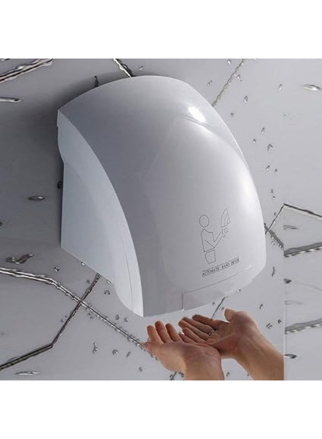 Automatic Hand Dryer - Restaurant, Hotel, Home and Company (1800W White Plastic) - Image 1
