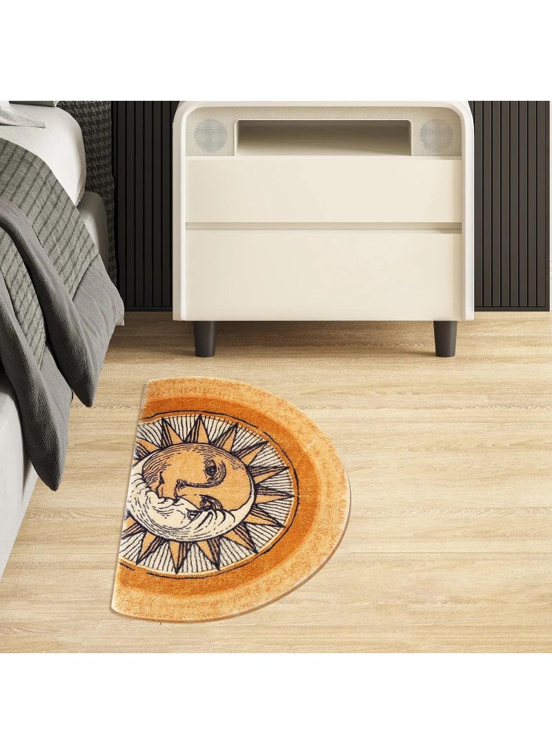Creative Semi-Circular Anti-Slip Super Absorbent Carpet 80*120cm - Image 4