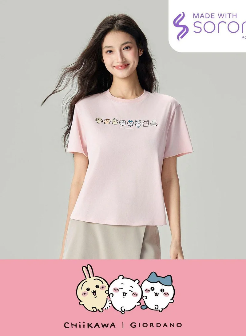 Women's Chiikawa Pearl Amethyst Crew Neck Boyfriend Tee