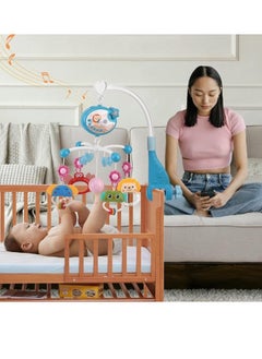 Generic Baby Music Projector Bed, Amusement Park With Projector And Lights Timing Function With Remote Control, Hanging Rotating Rattles And Music Box, Mobile Bed Sensory Toys Baby Sleeping Gift  - Image 4