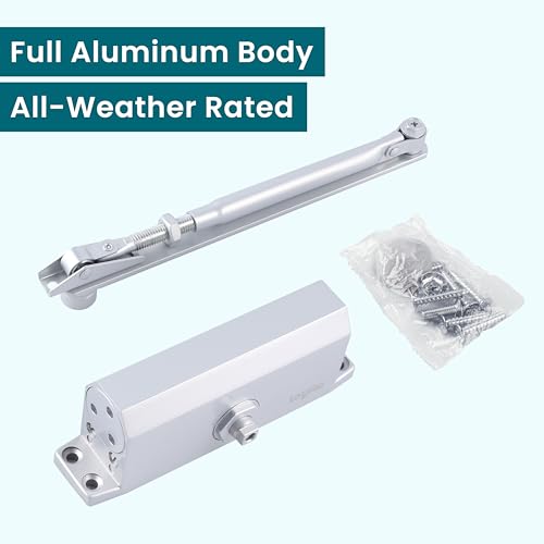 Leyibo Automatic Door Closer – Adjustable Spring Type, Grade 3 Hydraulic Self-Closing Door Closer for Home, Bedroom & Interior Doors - Image 4