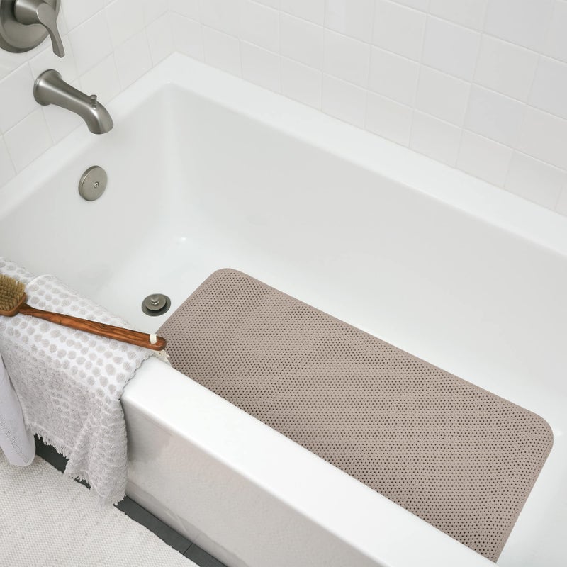 Duck حصيرة استحمام من ماركة داك سوفتكس للأحواض، قابلة للغسل في الغسالة، 17 × 36 بوصة، بني فاتح، مقاومة للانزلاق (442097) - Image 5