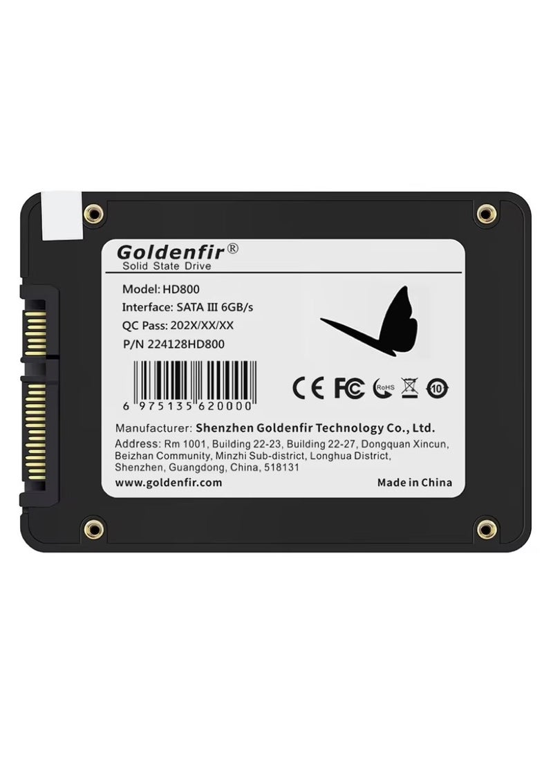 Goldenfir - Goldenfir SSD 512GB SATAIII Solid State Hard Disk 2.5" for PC Laptop - Image 1