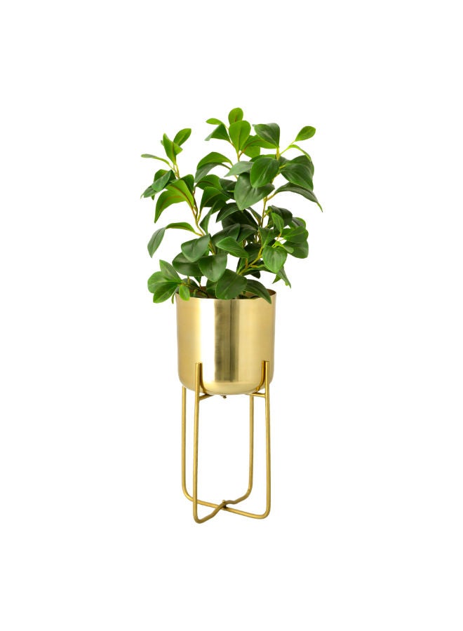 homz Aluminum Planter With Leg Gold - Image 2