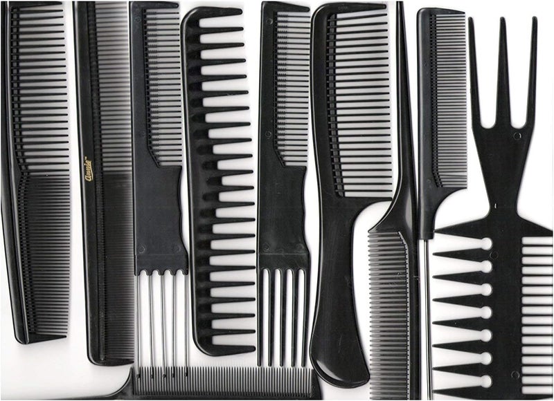 Annie Professional Comb Set 10Ct Black