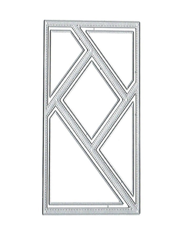 BeetirryHu Rectangle Triangle Frame Metal Die Cuts, Rectangle Frame Metal Cutting Dies Cut Stencils Card Paper Craft DIY Template Metal Cutting Dies Album Embossing Paper Dies for Card Making Scrapbooking - Image 2