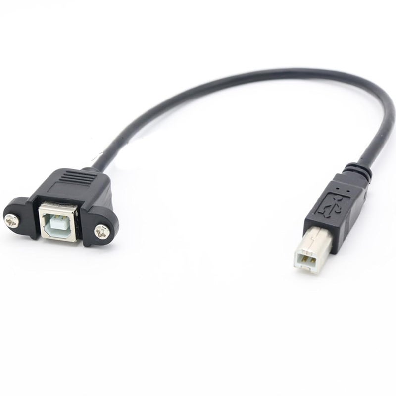USB2.0 Type B Male to Type B Female Cable Printer Extension Cable for Highly Speed Data Transfer with Panel Mount Design - Image 5