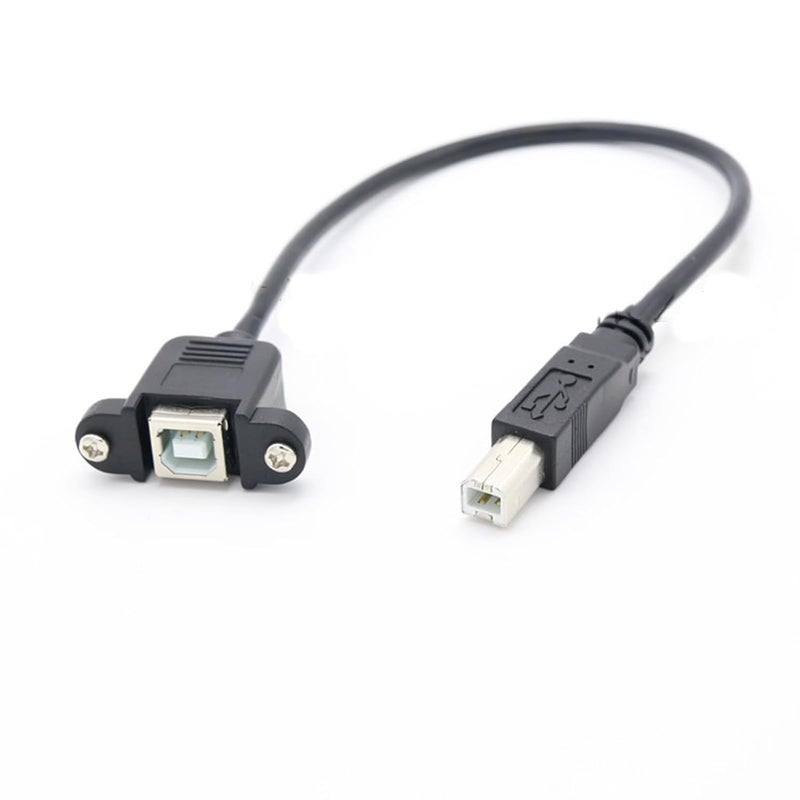 USB2.0 Type B Male to Type B Female Cable Printer Extension Cable for Highly Speed Data Transfer with Panel Mount Design - Image 4