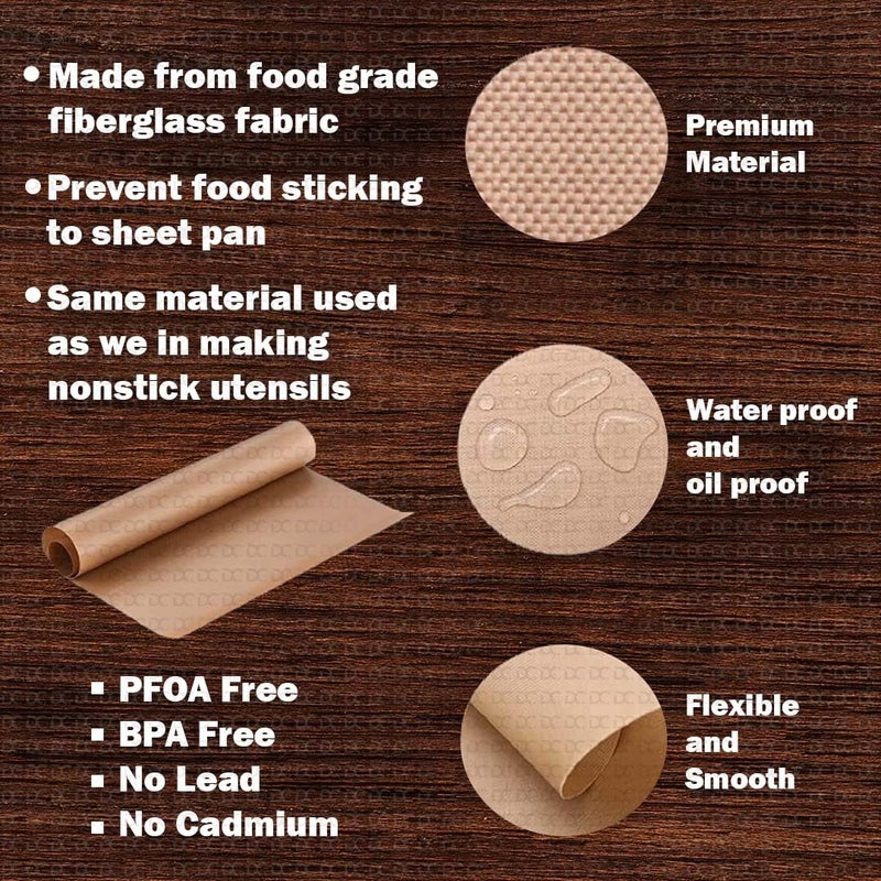 Retailio ورقة تيفلون PTFE من ريتاليوا لنقل الحرارة، حصيرة قابلة لإعادة الاستخدام للخبز والطهي، تستخدم في أكي روتي، أوباتو، هوليجي، شاباتي، بوران بولي، حصيرة لف العجين، حصيرة للشواء، ورقة تيفلون 2 - Image 5