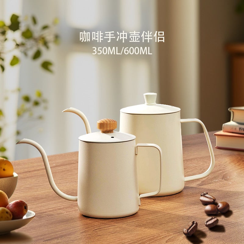 Hand Pot Coffee Hanging Ear Filter Cup Stainless Steel Long Mouth Fine Mouth Pot Household Coffee Utensils Gift - Image 2