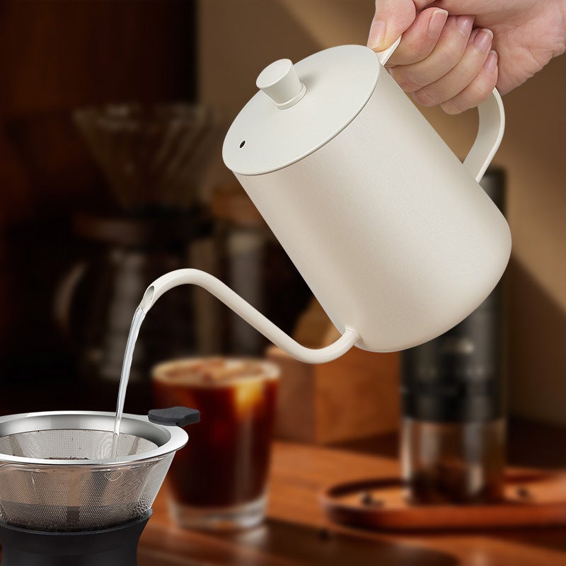 Hand Pot Coffee Hanging Ear Filter Cup Stainless Steel Long Mouth Fine Mouth Pot Household Coffee Utensils Gift - Image 3