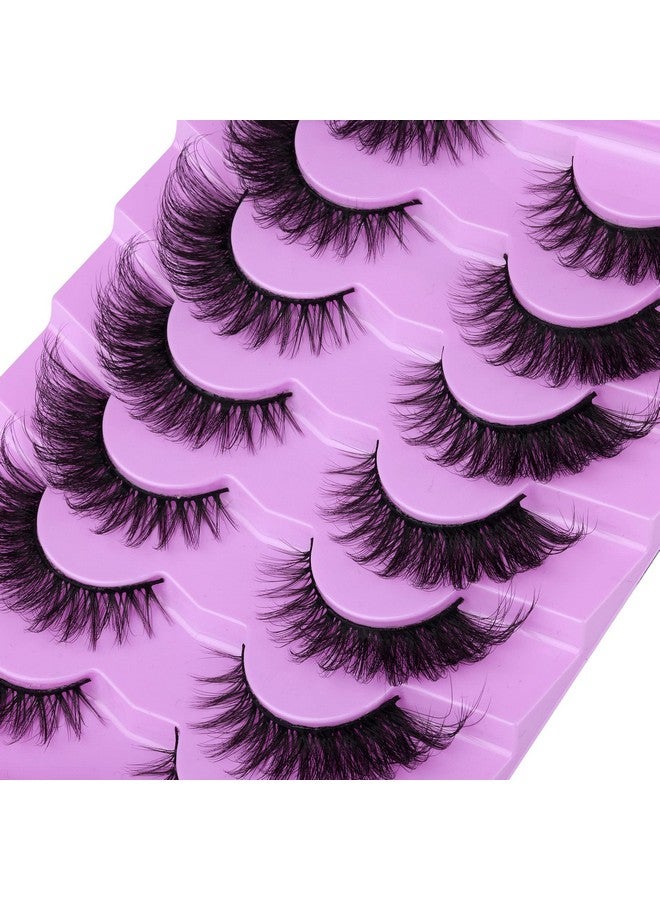 أليس رموش عين الثعلب رموش المنك فو رقيق الرموش الصناعية الطبيعية Wispy القط رموش حزمة الرموش وهمية 7 أزواج - Image 5