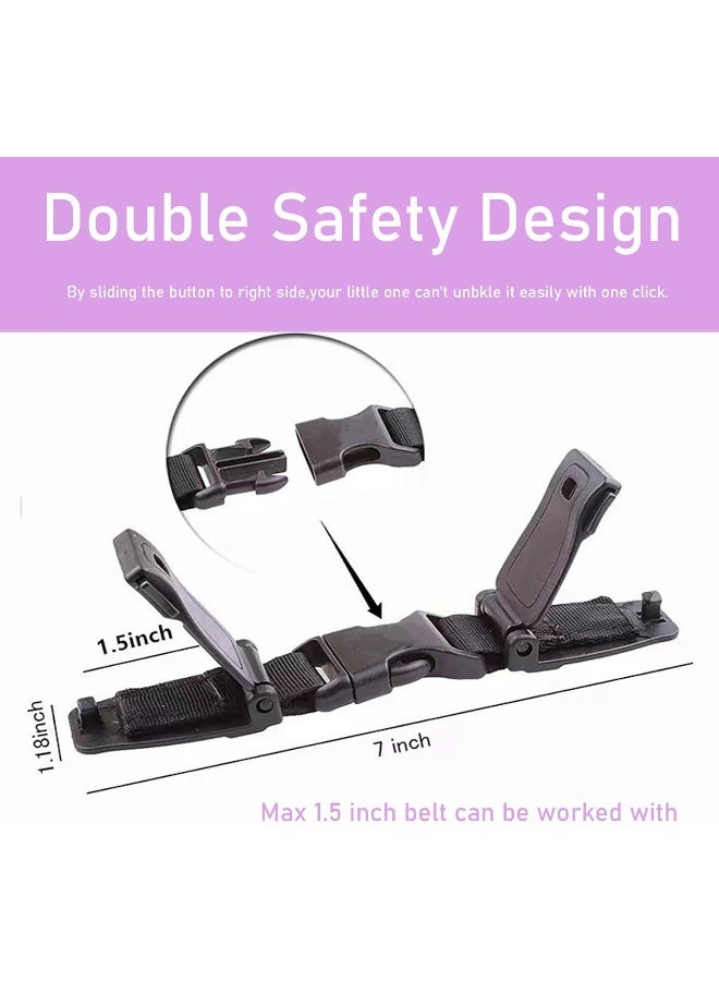 LiXiongBao Seat Chest Harness Clip, Anti Escape Car Seat Strap Baby Harness Chest Clip, Baby Anti-Slip Safety Strap, for Car Seats, Strollers, High Chairs, Baby Carrier, Schoolbags - Image 2