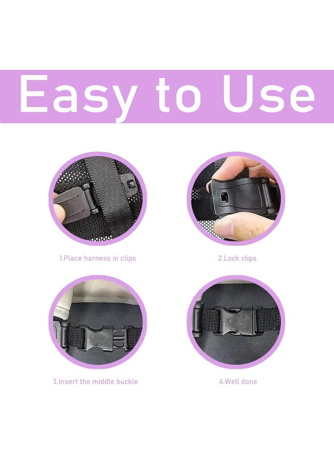 LiXiongBao Seat Chest Harness Clip, Anti Escape Car Seat Strap Baby Harness Chest Clip, Baby Anti-Slip Safety Strap, for Car Seats, Strollers, High Chairs, Baby Carrier, Schoolbags - Image 3