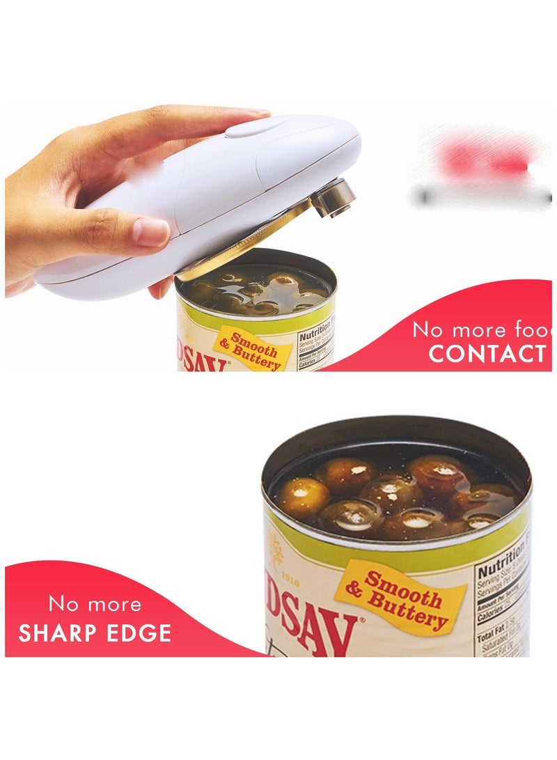 general Electric can opener: opens cans at the push of a on - automatic, hands-free, smooth-edge, food-safe, battery-powered - Image 3