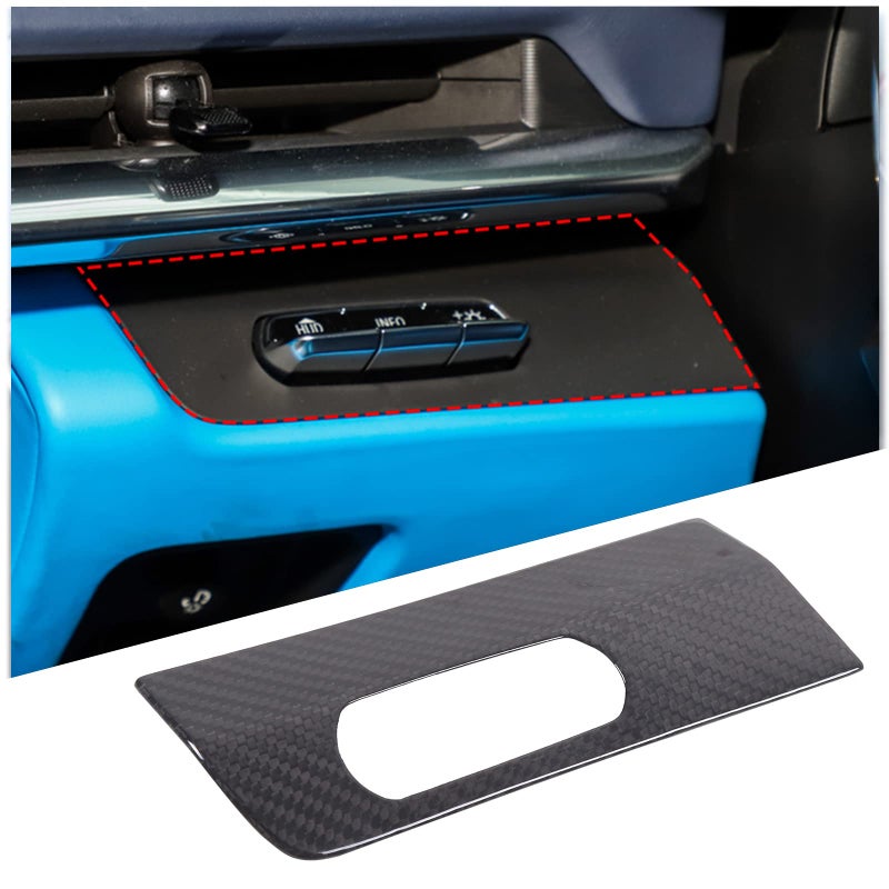 Hudiriy Headlight Switch Button Panel Cover Trims Compatible with Corvette C8 Stingray 20202023 Left Side Groove Trim Cover Interior Accessories Fit for 2LT 3LTCarbon FiberBlack