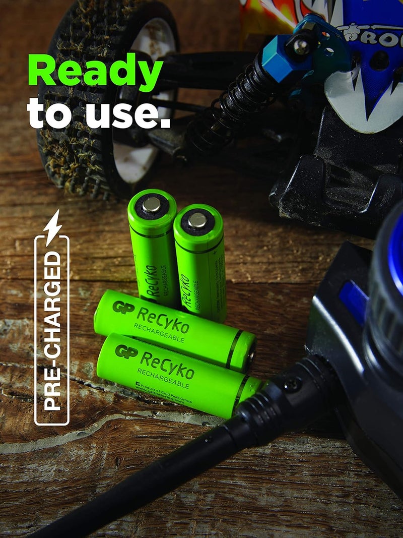 GP Rechargeable ReCyKo+ AA 2700 Mah Pack of 4, BATTERY - Image 4