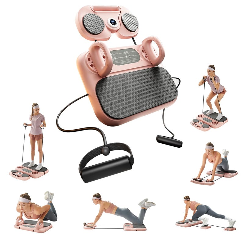 Iridesc Upgraded Pilates Reformer, Pilates Board Equipment Home Pilates Machine Kit with Timer / Ab Workout Equipment / Multifunctional Push-Up Board / Resistance Bands / Balance Board for Women Home Workout - Image 1