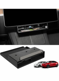 Generic Center Console Organizer for Tesla Model Y 3, Under Central Control Screen Storage Box 3 2021 2022 2023  - Image 1