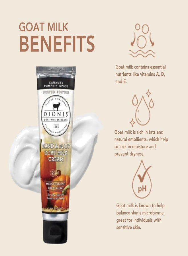 Dionis Goat Milk Hand & Body Cream Caramel Pumpkin Spice 3.3oz (Pack of 1) - Image 2