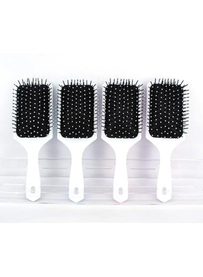Unicorn Hairbrush Hair Detangler Brush - Paddle Air Cushion Brush Wave Frizzy Long Thick Fine Hair Smoothing Brush for Women Girls Kids - Square Blue Rainbow - Image 1