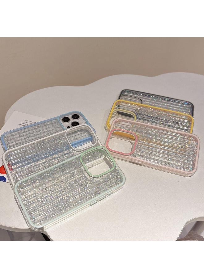 S-TOP Case For iPhone 14 Plus Glitter Corrugated PC Hybrid TPU Phone Case - Image 2