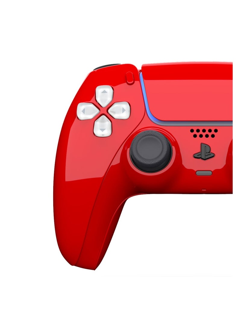 CRAFT by MERLIN PAINTED PLAY STATION 5 DUAL SENSE WIRELESS CONTROLLER RED EDITION - Image 2