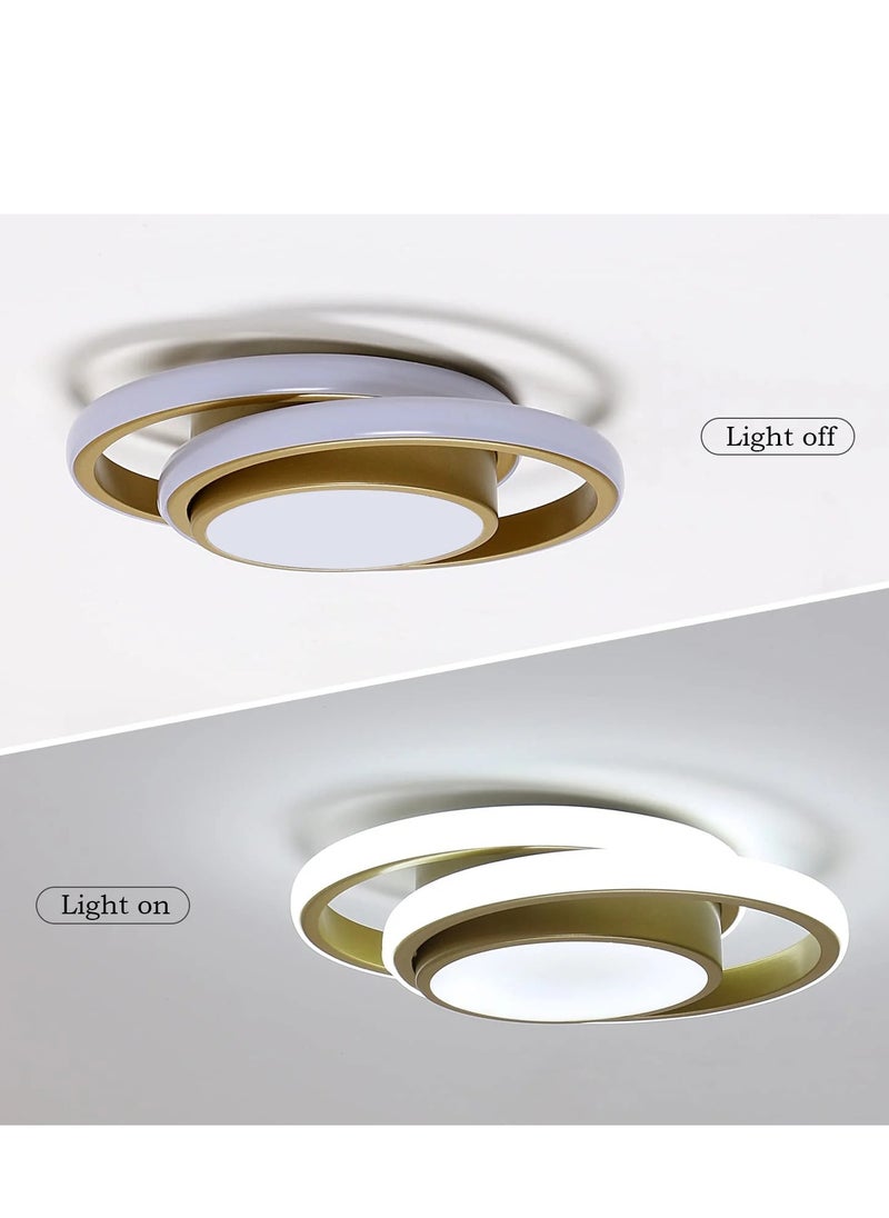 Comely Modern LED Ceiling Light,Simple Design Ceiling Light, Round Metal Ceiling Lamp(Gold)  - Image 4