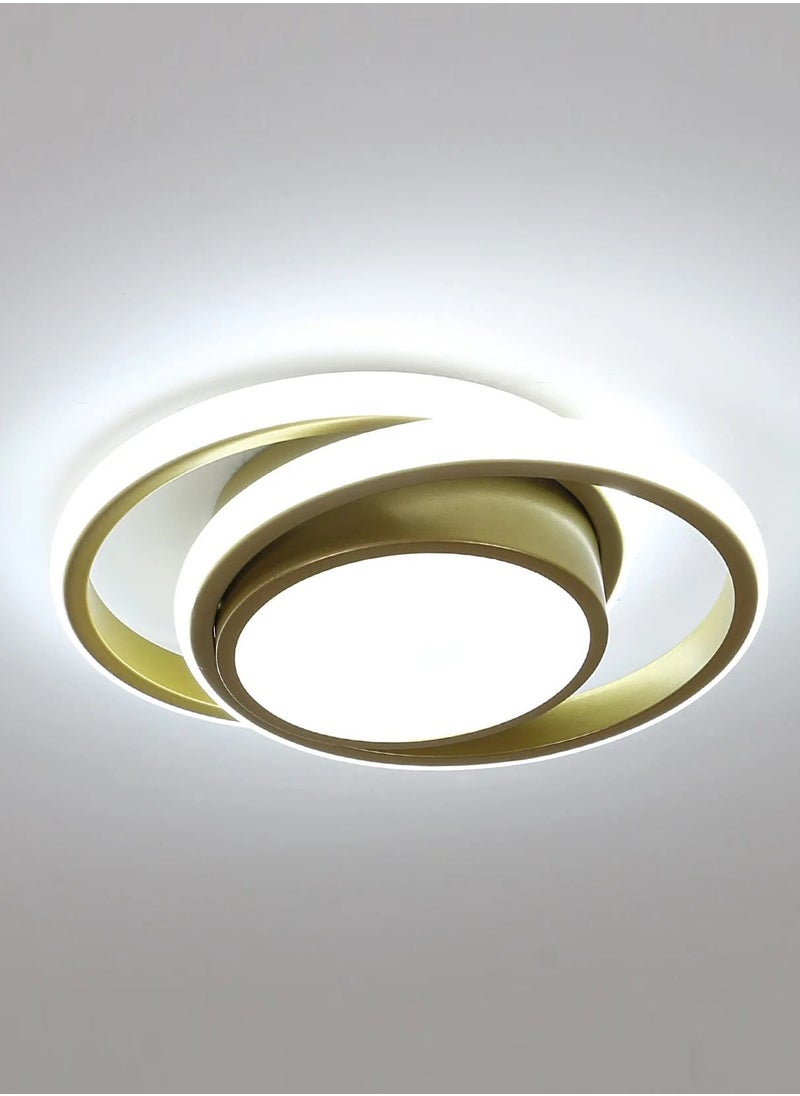 Comely Modern LED Ceiling Light,Simple Design Ceiling Light, Round Metal Ceiling Lamp(Gold)  - Image 2