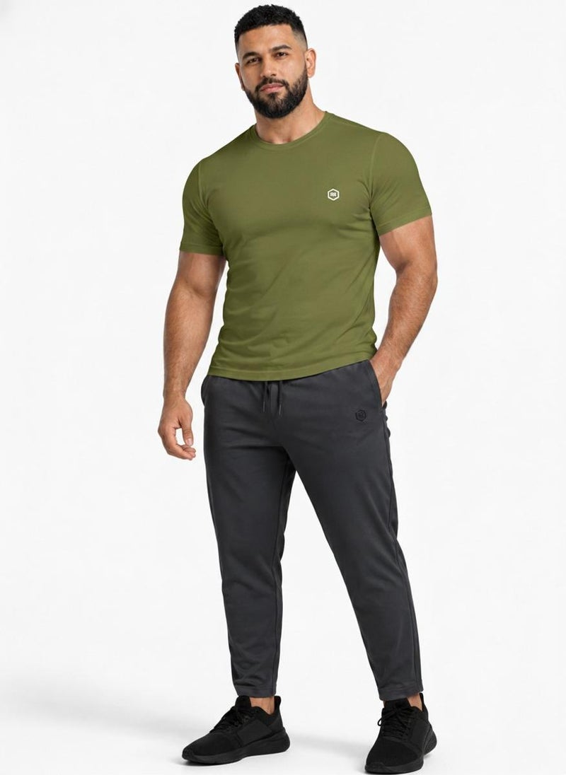 بريما إيس رجالي T-Shirt عشاق الجيم لاكشري Olive Green - Image 4