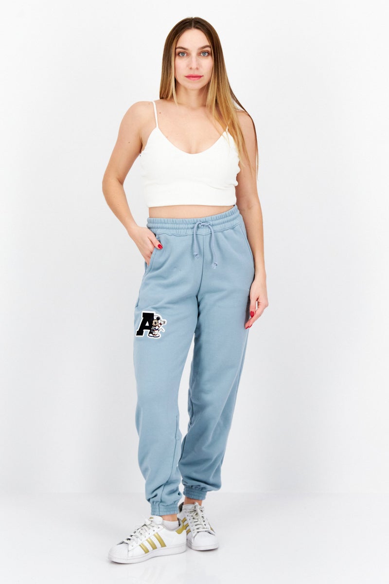 adidas Originals Adidas Originals x Disney Women Sportswear Fit Drawstring Outdoor Jogger Pants, Slate Green  - Image 4