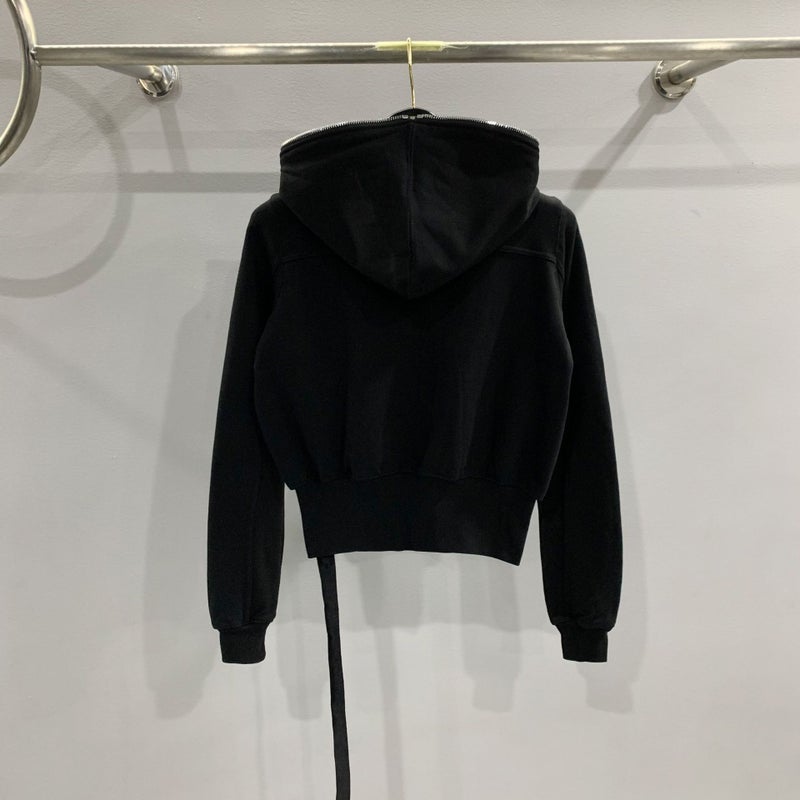 SUBHUMAN 2023 Womens Hooded Eyelet Sweatshirt Jacket Black  - Image 4