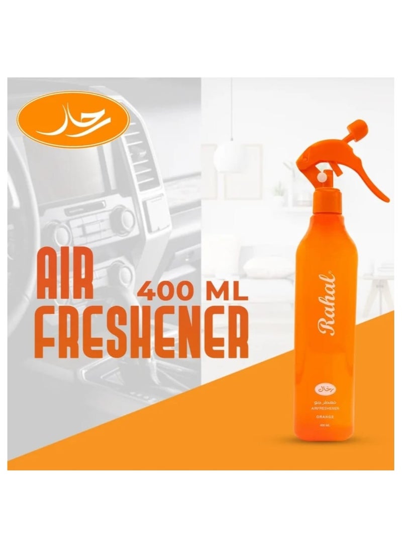 رحال معطر جو للمنزل والسيارة 400 مل، برائحة البرتقال لإنتعاش يدوم طويلاً - Image 1
