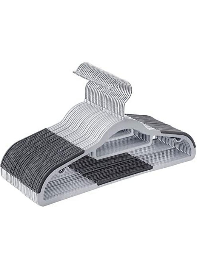 HOLLIO Plastic Hangers Heavy Duty Clothes Hangers with Non-Slip Pads Space Saving 0.2" Thickness Super Lightweight Organizer Clothes Hanger for Wardrobe,Multi Purpose Use for Clothing Hanging (18) - Image 1