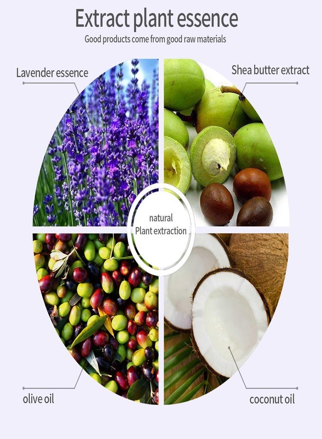 Easilydays Organic Lavender Essential Oil Soap, Natural Exfoliating Loofah Soap Bar Gentle Clean, Acne Removal, Fade Scars, Oil-Control Moisturizing Bath Bar Soap, Plant Oil Body Bath Soap, Lavender - Image 5