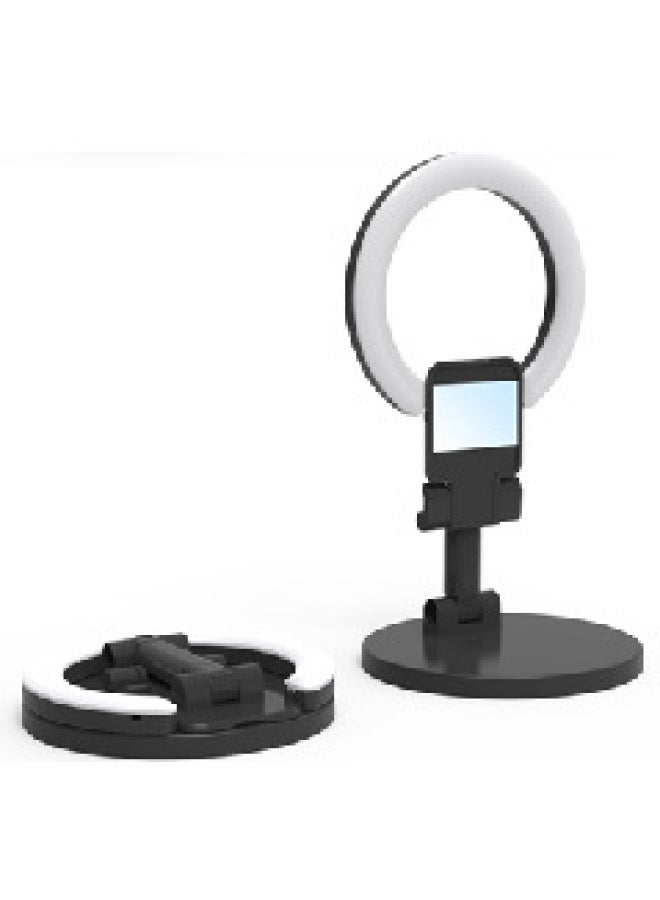 4-inch Full Aperture Strong Clip Live Fill Light Computer Notebook Ring Light Display Clip Beauty Light-Light Source Color:E８  - Image 1
