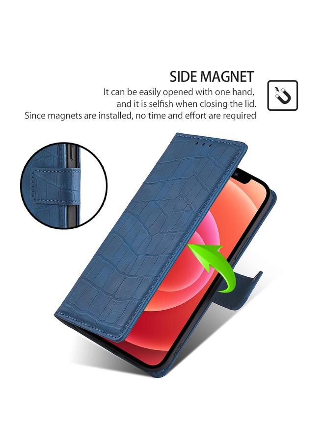 S-TOP Case For OPPO Find X7 Ultra 5G Skin Feel Crocodile Magnetic Clasp Leather Phone Case - Image 5