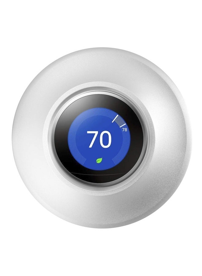 Metal Nest Learning Thermostat Wall Plate Compatible With Nest Learning Thermostat 3Rd 2Nd 1St Generation Silver Wall Plate Only And2020 Nest Thermostat Can T Be Used  - Image 1